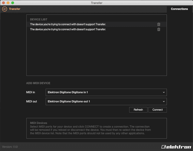 elektrontransfererror